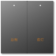 金属轻触大板二键
