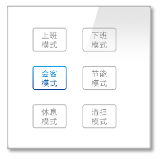 钢化玻璃六键